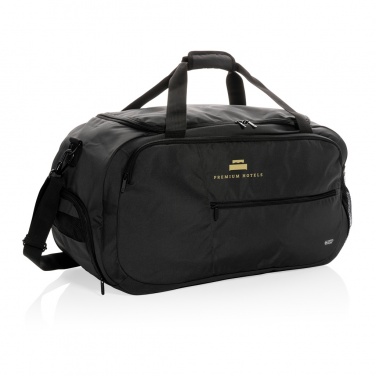 Logo trade promotional product photo of: Swiss Peak AWARE™ RPET sports duffel bag