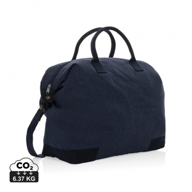 Logotrade promotional giveaway image of: Kezar AWARE™ 500 gsm recycled canvas deluxe weekend bag