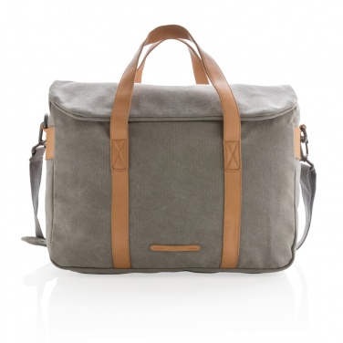 Logo trade promotional products picture of: Canvas laptop bag PVC free