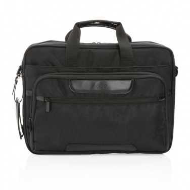 Logo trade advertising products picture of: Swiss Peak AWARE™ RPET Voyager 15.6" laptop bag