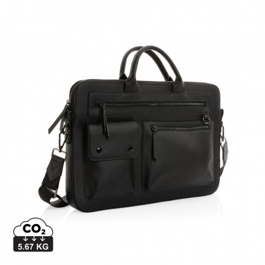 Logo trade promotional products picture of: Swiss Peak GRS recycled PU 14 inch laptop bag