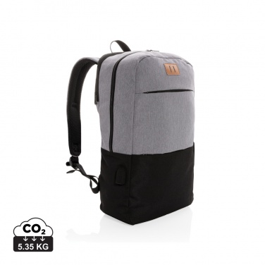 Logotrade promotional product picture of: Modern 15.6" USB & RFID laptop backpack PVC free