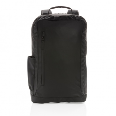 Logo trade promotional giveaways picture of: Fashion black 15.6" laptop backpack PVC free