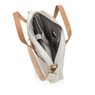 Logo trade business gift photo of: Impact AWARE™ 16 oz. recycled canvas laptop bag