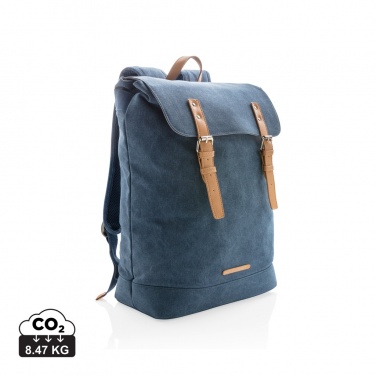 Logo trade promotional giveaway photo of: Canvas laptop backpack PVC free