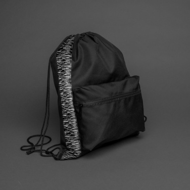 Logotrade promotional products photo of: AWARE™ RPET Reflective drawstring backpack