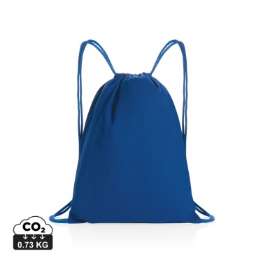 Logotrade promotional product image of: Impact AWARE™ recycled cotton drawstring backpack 145g