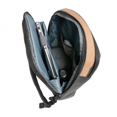 Logotrade business gifts photo of: Impact AWARE™ 300D two tone deluxe 15.6" laptop backpack