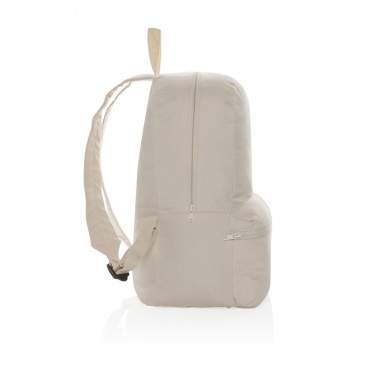Logo trade business gifts image of: Impact Aware™ 285 gsm rcanvas backpack undyed