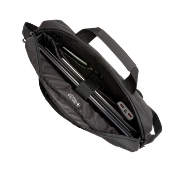 Logo trade promotional items image of: Swiss Peak AWARE™ RFID 15.6'' laptop bag