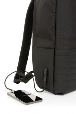 Logo trade corporate gift photo of: Swiss Peak AWARE™ RFID anti-theft 15.6'' laptop backpack