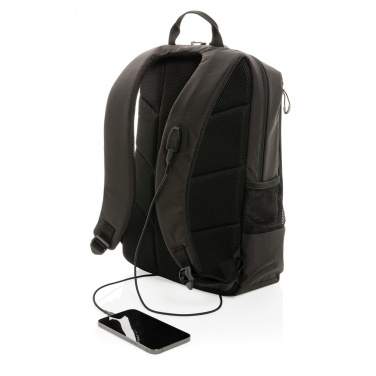 Logotrade promotional gift image of: Impact AWARE™ Lima 15.6' RFID laptop backpack