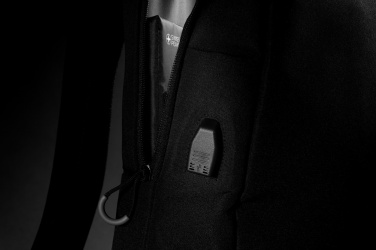 Logo trade promotional item photo of: Swiss Peak AWARE™ RFID and USB A laptop backpack