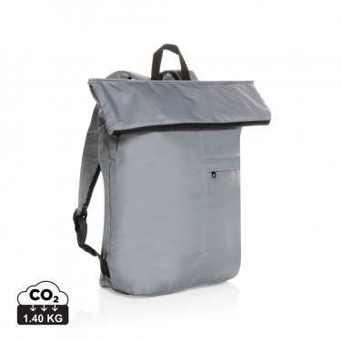 Logotrade corporate gift image of: Dillon AWARE™ RPET lightweight foldable backpack