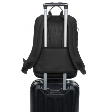 Logo trade advertising products picture of: Armond AWARE™ RPET 15.6 inch deluxe laptop backpack