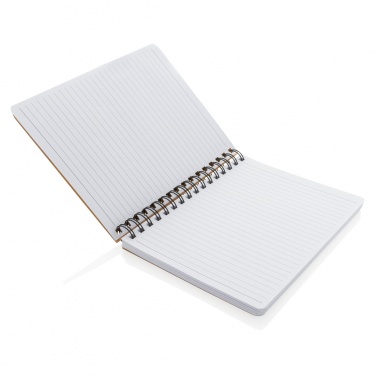 Logotrade promotional items photo of: A5 Kraft spiral notebook with sticky notes