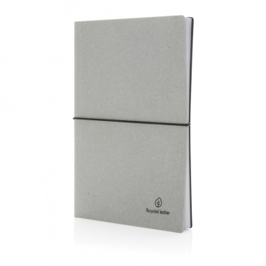 Logo trade corporate gift photo of: A5 recycled leather notebook