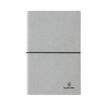 Logo trade promotional gifts image of: A5 recycled leather notebook