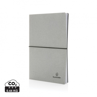 Logotrade promotional giveaways photo of: A5 recycled leather notebook