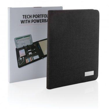 Logotrade promotional gift image of: Tech portfolio with powerbank