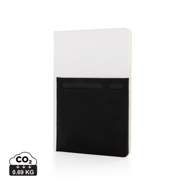 Logo trade advertising products image of: A5 Deluxe notebook with smart pockets