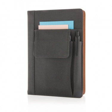 Logotrade advertising product picture of: Notebook with phone pocket