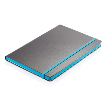 Logotrade promotional gift picture of: Deluxe hardcover A5 notebook with coloured side