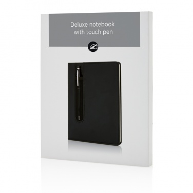 Logotrade promotional merchandise photo of: Standard hardcover PU A5 notebook with stylus pen
