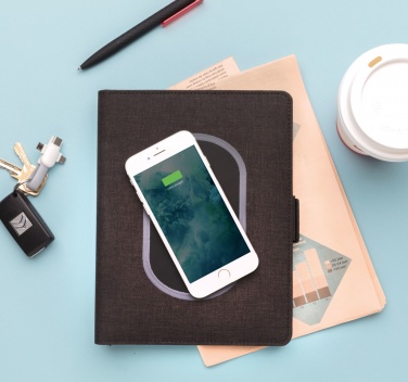 Logotrade promotional merchandise image of: Air 5W wireless charging notebook cover A5
