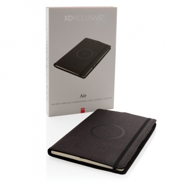 Logotrade promotional gift picture of: Air 5W wireless charging refillable journal cover A5