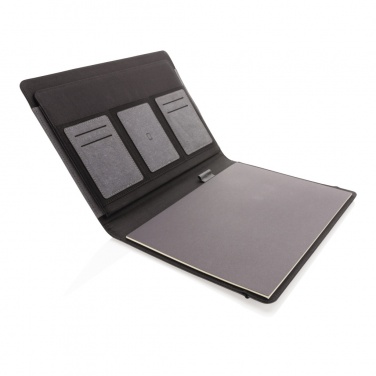 Logo trade promotional giveaways picture of: Recycled leather A4 portfolio