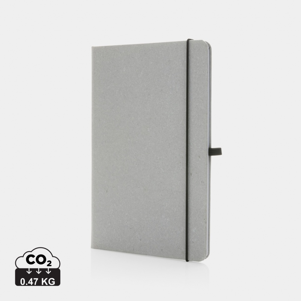 Logotrade promotional item picture of: Recycled leather hardcover notebook A5