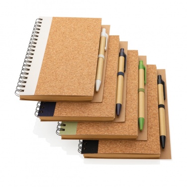 Logotrade advertising product image of: Cork spiral notebook with pen
