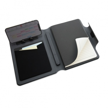 Logo trade promotional giveaways image of: Artic Magnetic 10W wireless charging A5 notebook