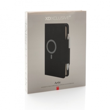 Logotrade promotional product image of: Artic Magnetic 10W wireless charging A5 notebook