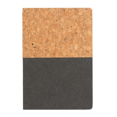 Logo trade promotional gift photo of: A5 cork & kraft notebook