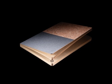 Logo trade promotional merchandise photo of: A5 cork & kraft notebook
