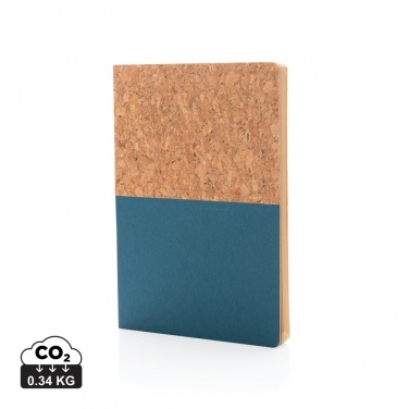 Logo trade business gift photo of: A5 cork & kraft notebook