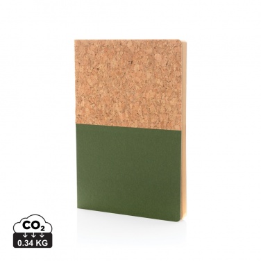 Logotrade promotional merchandise photo of: A5 cork & kraft notebook