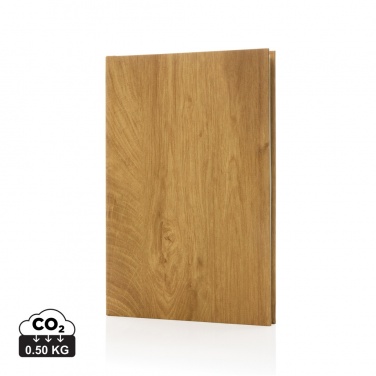 Logotrade corporate gift image of: Kavana wood print A5 notebook