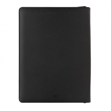 Logotrade promotional gift picture of: Swiss Peak Heritage RCS rPU A4 portfolio with zipper