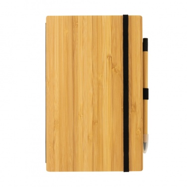 Logotrade promotional merchandise image of: Bamboo notebook and infinity pencil set