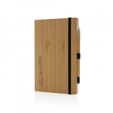 Logotrade advertising products photo of: Bamboo notebook and infinity pencil set