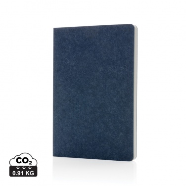 Logotrade advertising products photo of: Phrase GRS certified recycled felt A5 notebook