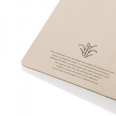 Logo trade promotional gifts picture of: Stylo Sugarcane paper A5 Notebook