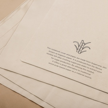 Logo trade promotional gifts picture of: Stylo Sugarcane paper A5 Notebook