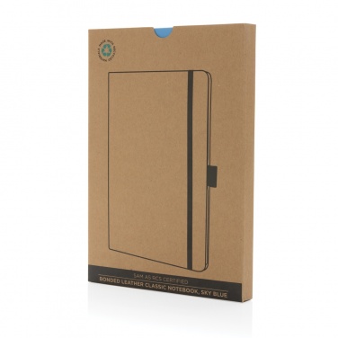 Logotrade promotional gift picture of: Sam A5 RCS certified bonded leather classic notebook