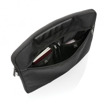 Logo trade promotional giveaway photo of: Swiss Peak AWARE™ RPET Voyager 15.6" laptop sleeve