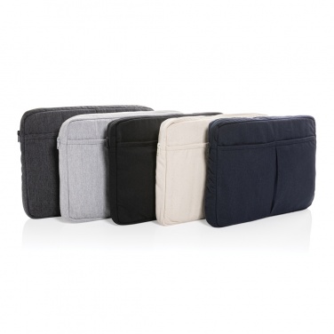 Logotrade promotional products photo of: Laluka AWARE™ recycled cotton 15.6 inch laptop sleeve