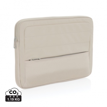 Logo trade promotional merchandise picture of: Armond AWARE™ RPET 15.6 inch laptop sleeve